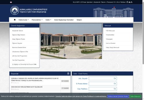 Öğrenci İşleri Daire Başkanlığı - KLU