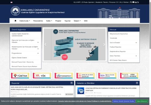 Uzaktan Eğitim Uygulama ve Araştırma Merkezi - KLU