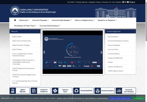 Kalite ve Akreditasyon Koordinatörlüğü - ÜNİVERSİTEMİZ İDARİ PERSONEL MEMNUNİYET ANKETİ - 2025 - KLU