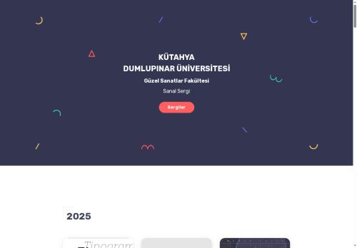 Kütahya Dumlupınar Üniversitesi Güzel Sanatlar Fakültesi Sanal Sergi