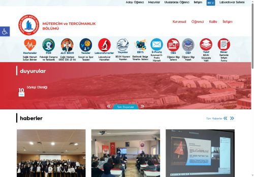 Mütercim ve Tercümanlık Bölümü