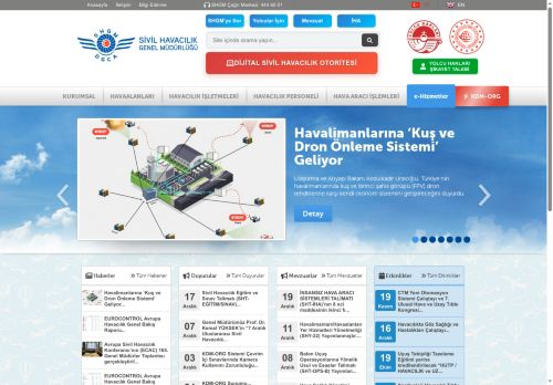 Anasayfa | Sivil Havacılık Genel Müdürlüğü