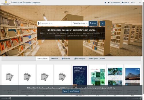 İstanbul Ticaret Üniversitesi Kütüphanesi s19.5