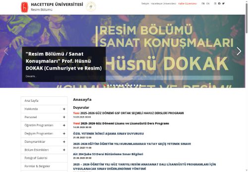 H.Ü. Güzel Sanatlar Fakültesi | Resim Bölümü