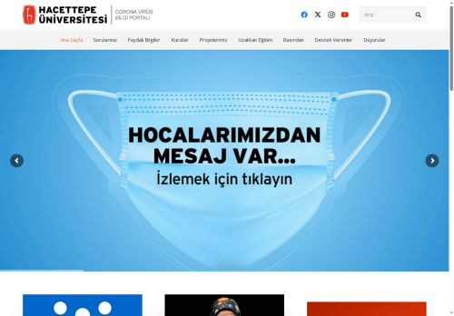 Hacettepe Üniversitesi – Corona Bilgi Portalı