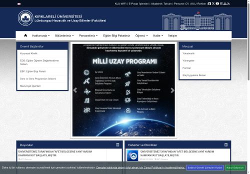 Lüleburgaz Havacılık ve Uzay Bilimleri Fakültesi - KLU