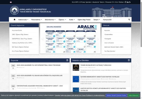 Teknik Bilimler Meslek Yüksekokulu - KLU