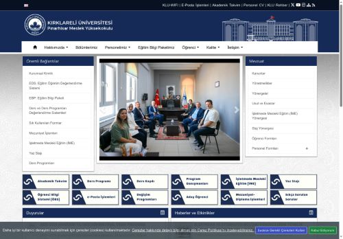 Pınarhisar Meslek Yüksekokulu - Pınarhisar Meslek Yüksekokulu Mezun–Öğrenci Buluşmaları Gerçekleştirildi - KLU