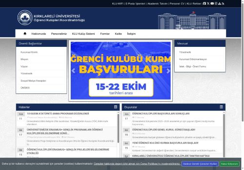 Öğrenci Kulüpleri Koordinatörlüğü - KLU