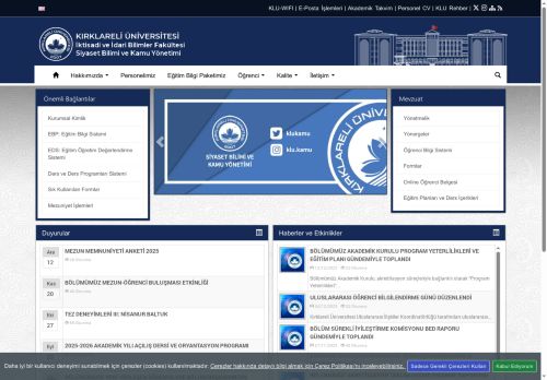 Siyaset Bilimi ve Kamu Yönetimi - “TÜRKİYE’DE DEĞİŞEN TOPLUM VE İHTİYAÇLAR BAĞLAMINDA DİNİ YAYINCILIĞIN SEYRİ” KONULU SÖYLEŞİ GERÇEKLEŞTİRİLDİ - KLU - İktisadi ve İdari Bilimler Fakültesi
