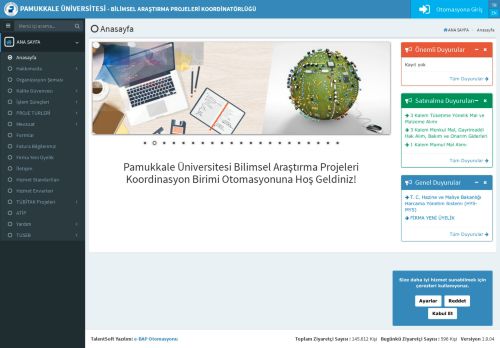 Pamukkale Üniversitesi Bilimsel Araştırma Projeleri