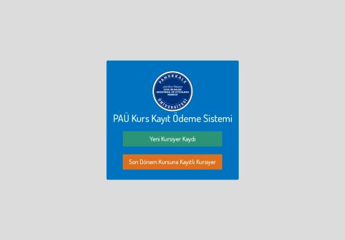 Anasayfa - PAÜ | Kurs Kayıt