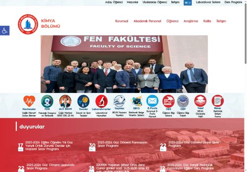 Fen Fakültesi | Kimya Bölümü