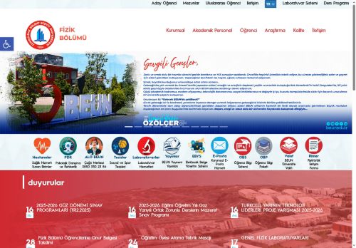 Fen Fakültesi | Fizik Bölümü