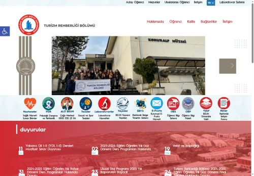 Turizm Rehberliği Bölümü