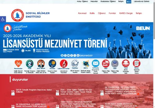 Sosyal Bilimler Enstitüsü - Disiplinlerarası Turizm İşletmeciliği Tezli Yüksek Lisans