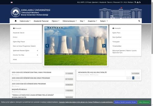 Enerji Sistemleri Mühendisliği - KLU - Teknoloji Fakültesi