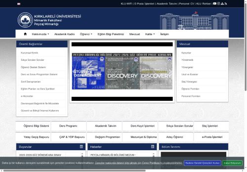 Peyzaj Mimarlığı - KLU - Mimarlık Fakültesi