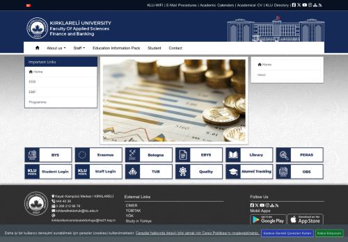 Finans ve Bankacılık - KLU - Uygulamalı Bilimler Fakültesi