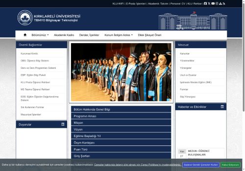 TBMYO Bilgisayar Teknolojisi - KLU