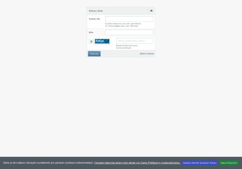 Bilgi Yönetim Sistemi Kullanıcı Girişi - KLU