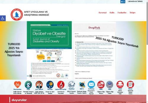 Afet Uygulama Araştırma Merkezi - Analiz Merkezi