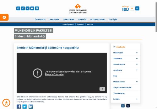 Endüstri Mühendisliği | İzmir Ekonomi Üniversitesi