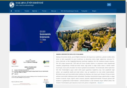 Sakarya Üniversitesi | Sıfır Atık Koordinatörlüğü