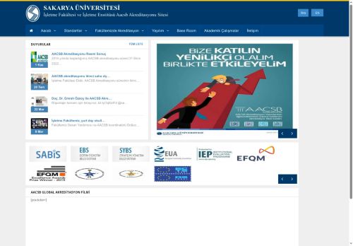 Sakarya Üniversitesi | İşletme Fakültesi ve İşletme Enstitüsü AACSB Akreditasyonu Sitesi