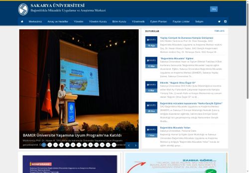 Sakarya Üniversitesi | Bağımlılıkla Mücadele Uygulama ve Araştırma Merkezi