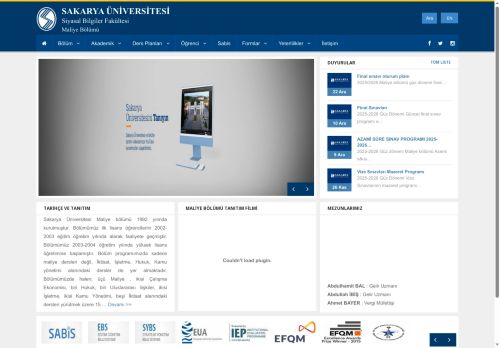 Sakarya Üniversitesi | MALİYE