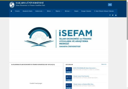 Sakarya Üniversitesi | İSLAM EKONOMİSİ VE FİNANSI ANABİLİM DALI