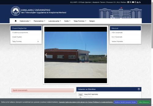 İleri Teknolojiler Uygulama ve Araştırma Merkezi - KLU