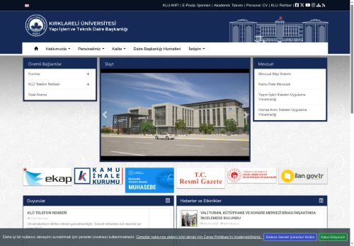 Yapı İşleri ve Teknik Daire Başkanlığı - KLU