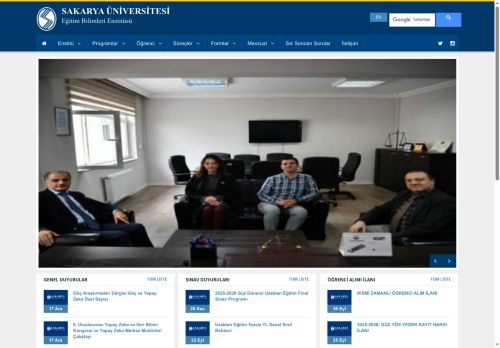 Sakarya Üniversitesi | Eğitim Bilimleri Enstitüsü