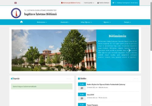 İngilizce İşletme Bölümü
