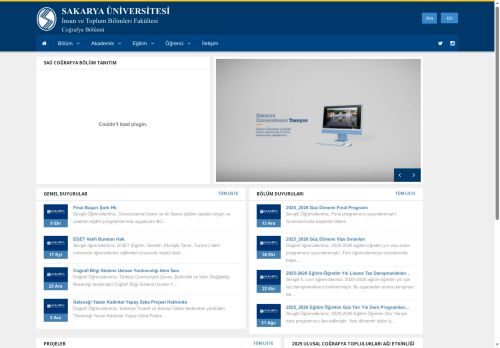 Sakarya Üniversitesi | Coğrafya Bölümü