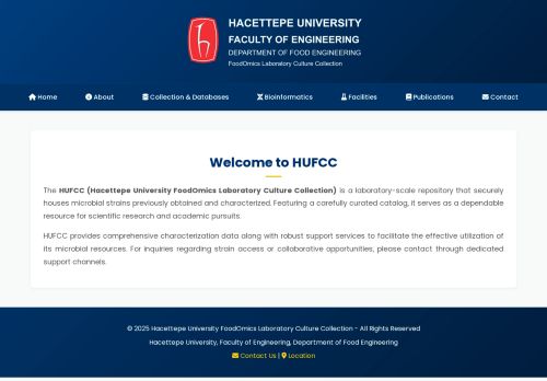 HUFCC – Hacettepe University FoodOmics Laboratory Culture Collection