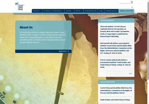 Boğaziçi Üniversitesi - SPF | Sosyal Politika Forumu