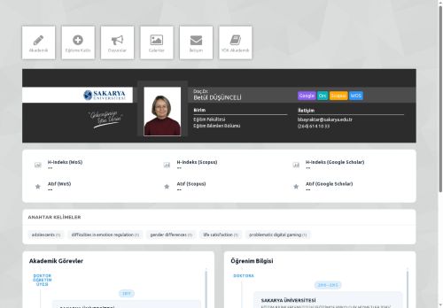 Doç.Dr. Betül DÜŞÜNCELİ