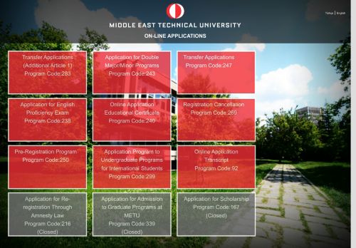 METU Online Applications