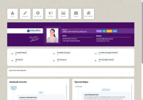 Doç.Dr. Dilek CANTEKİN ELYAĞUTU