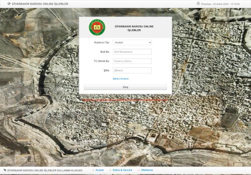 DİYARBAKIR BAROSU ONLINE İŞLEMLER - Baronet
