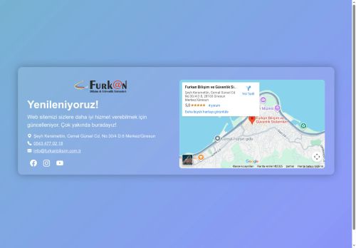 Yenileniyoruz - Furkan Bilişim