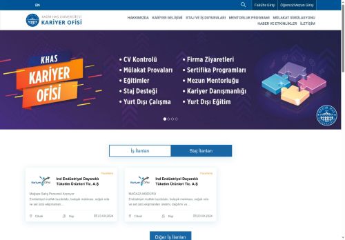 Anasayfa | KHAS Kariyer Ofisi