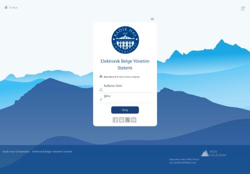 Giriş Sayfası - Kadir Has Üniversitesi