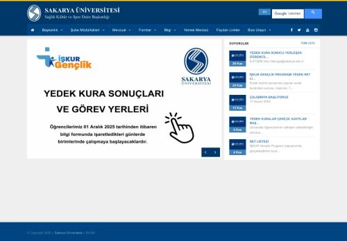 Sakarya Üniversitesi |