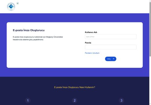 Boğaziçi Üniversitesi Mail İmza