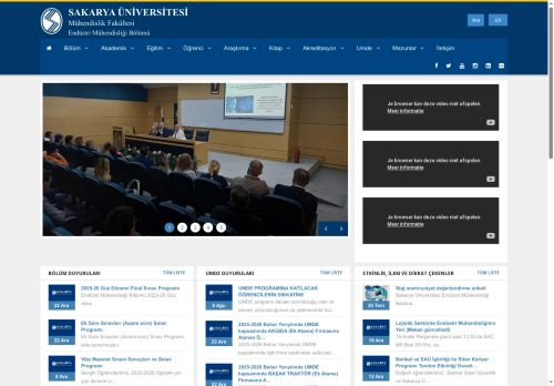 Sakarya Üniversitesi - Sakarya Üniversitesi | Endüstri Mühendisliği Bölümü