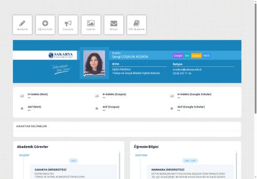 Prof.Dr. Sevgi COŞKUN KESKİN